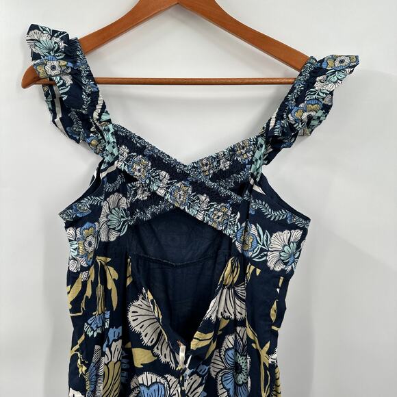 FREE PEOPLE NWT Bali Albright Jumpsuit in Navy Combo // XS - Picture 10 of 14